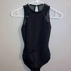 black tiler peck body wrappers leotard